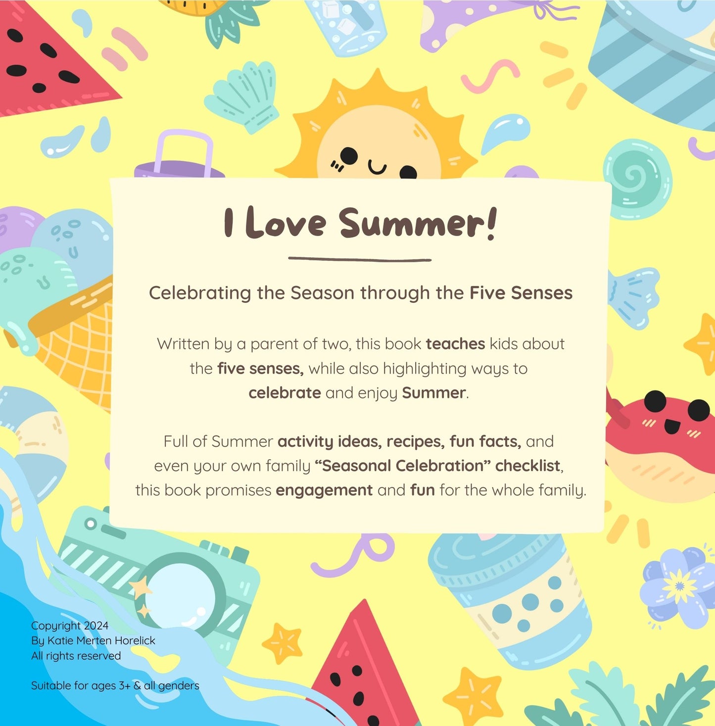 "I Love Summer!" Five Senses Children's Book (Paperback)