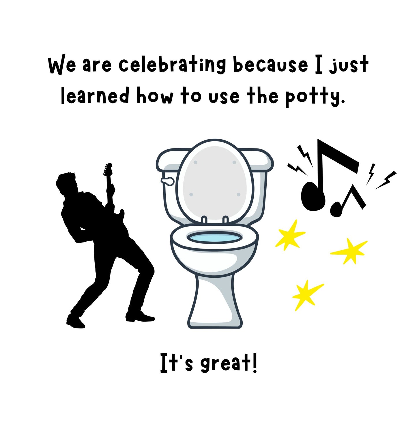 "Potty Like A Rockstar" (Hardcover) Children's Book - PRE-ORDER: SHIPS NOVEMBER 1