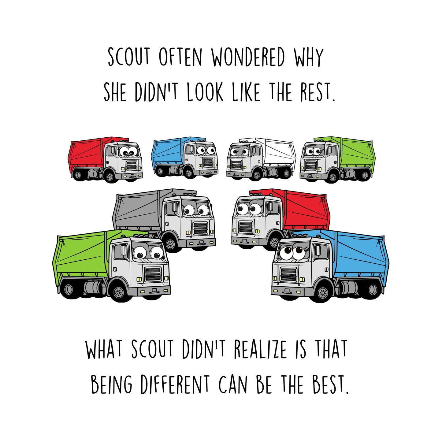 Scout The Pink Garbage Truck