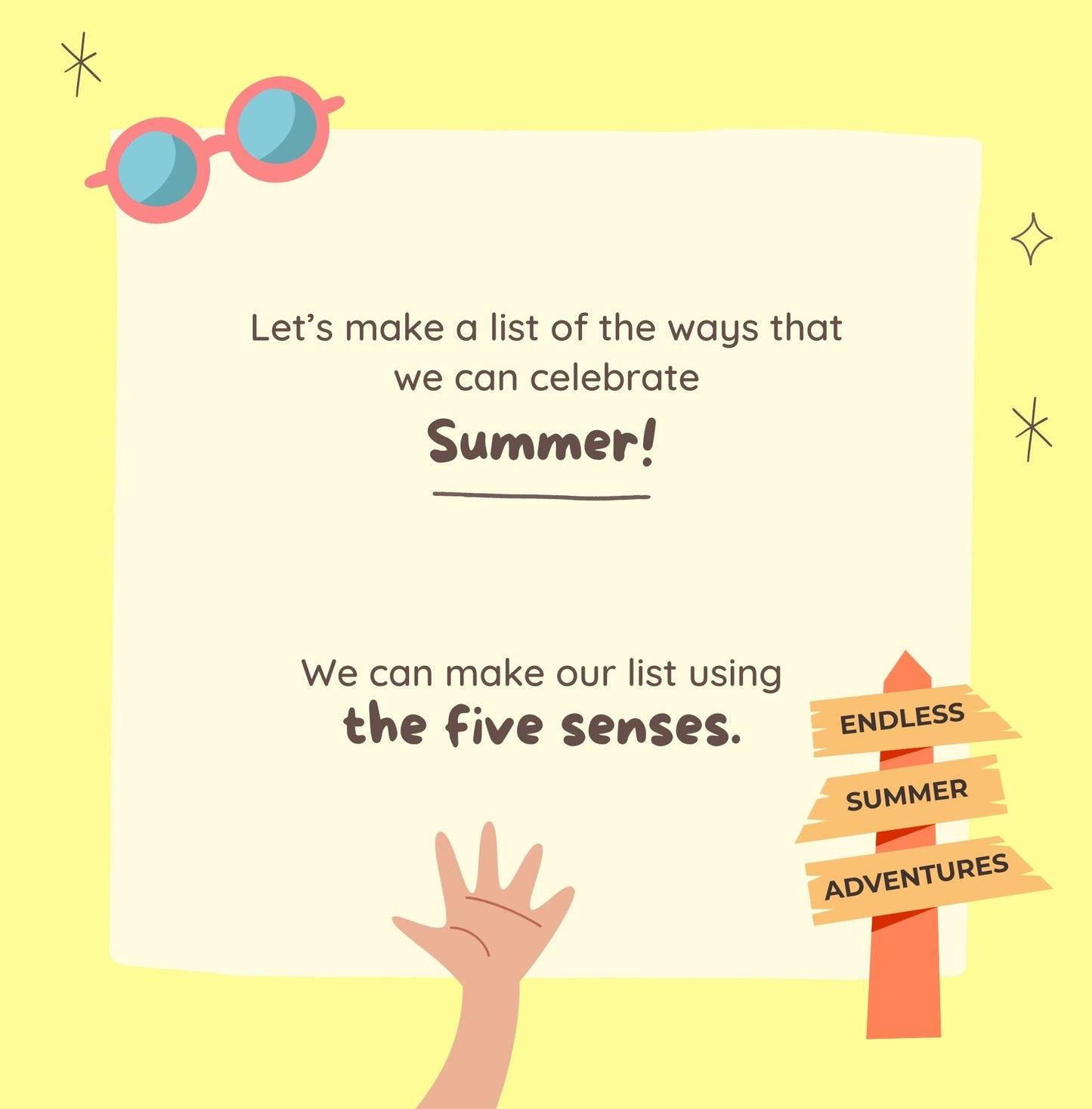 "I Love Summer!" Five Senses Children's Book (Paperback)