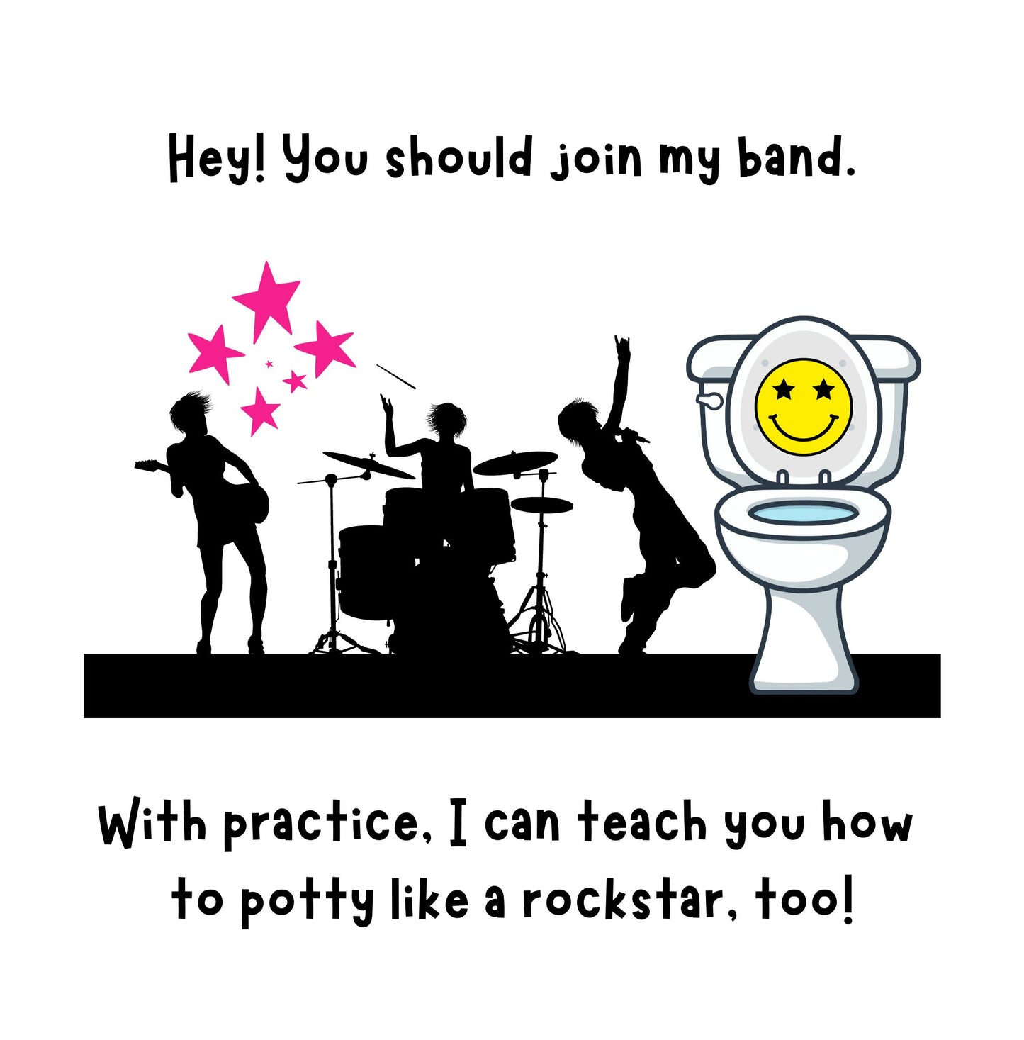 "Potty Like A Rockstar" (Hardcover) Children's Book - PRE-ORDER: SHIPS NOVEMBER 1