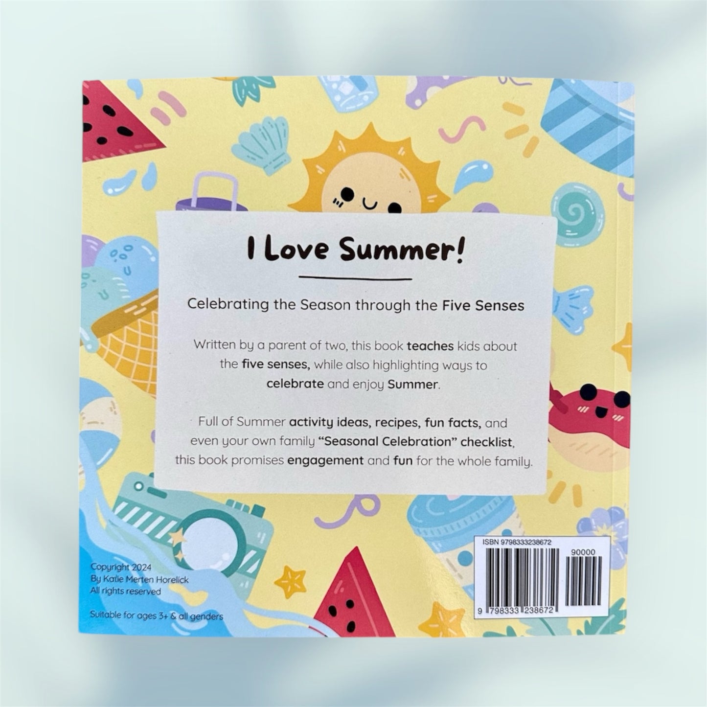 "I Love Summer!" Five Senses Children's Book