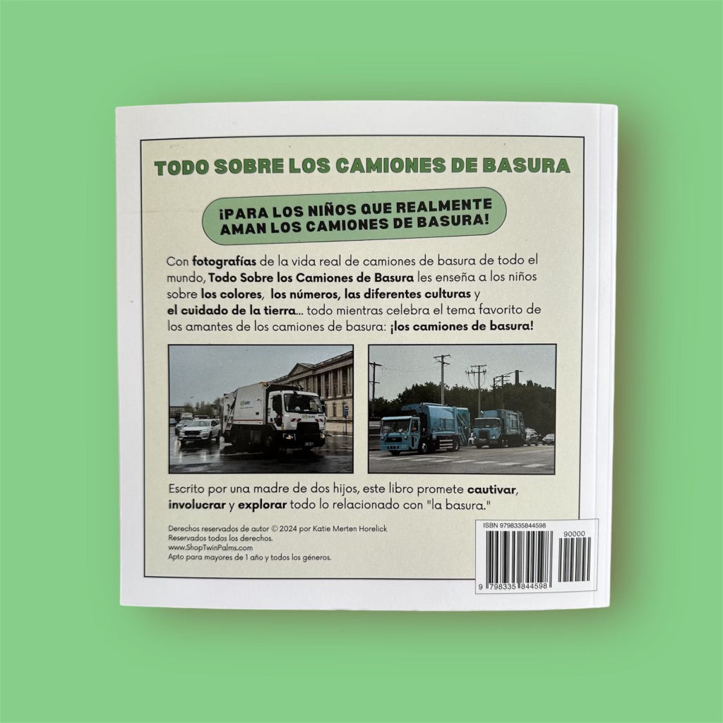 "Todos Sobre Los Camiones De Basura" ("All About Garbage Trucks" SPANISH TRANSLATION)