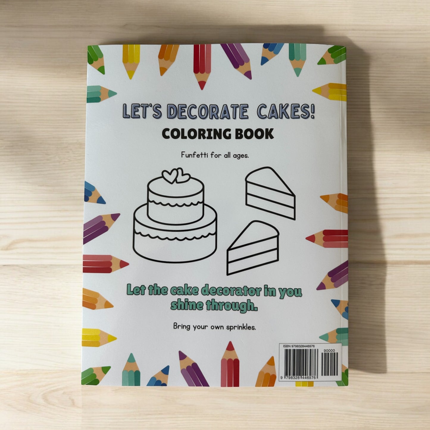 "Let's Decorate Cakes" Coloring & Craft Book