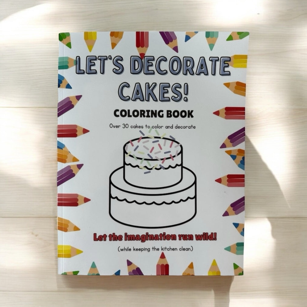 "Let's Decorate Cakes" Coloring & Craft Book