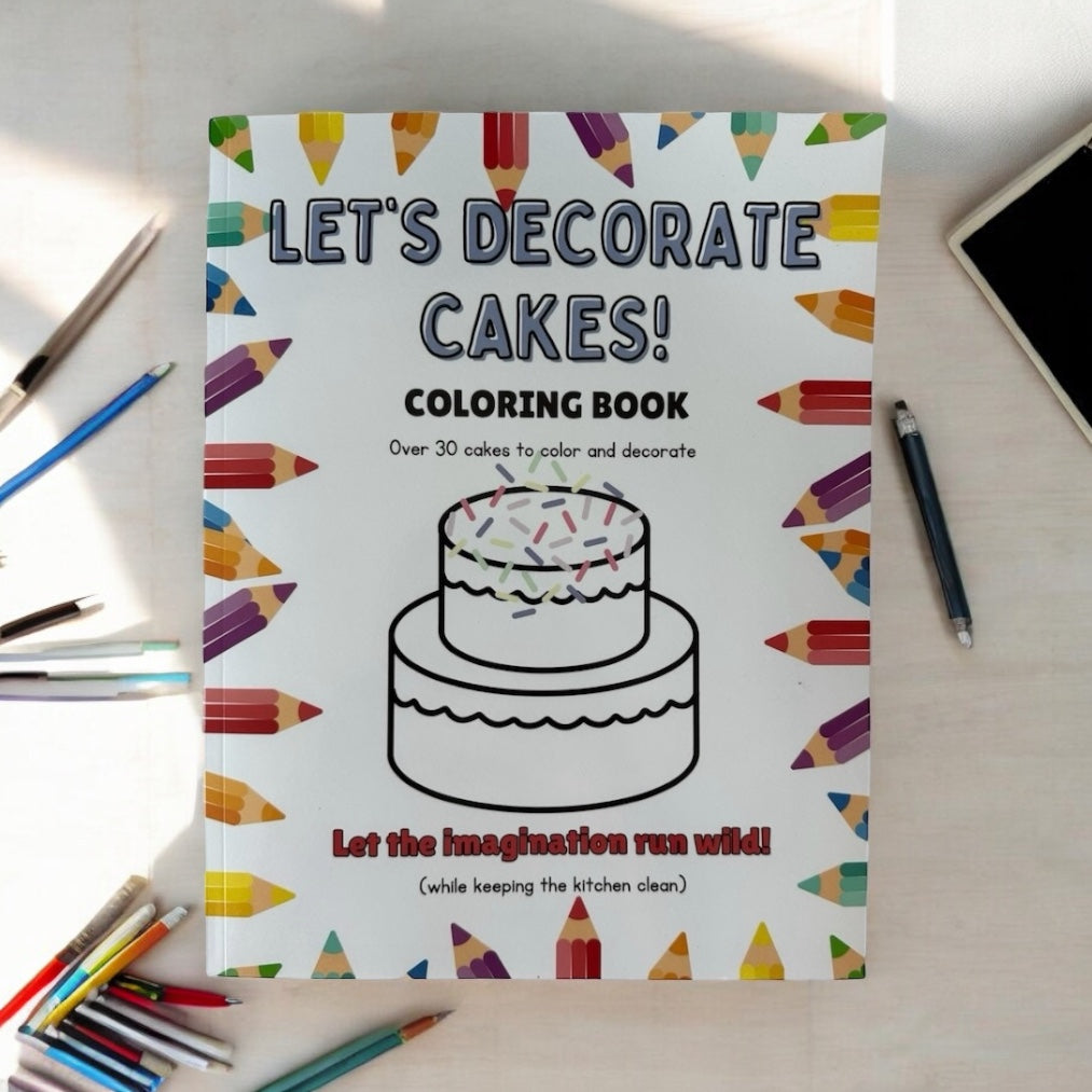 "Let's Decorate Cakes" Coloring & Craft Book